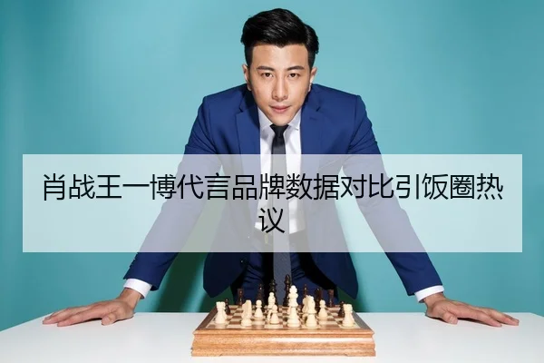 肖战王一博代言品牌数据对比引饭圈热议